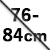 サイズ76〜84cm